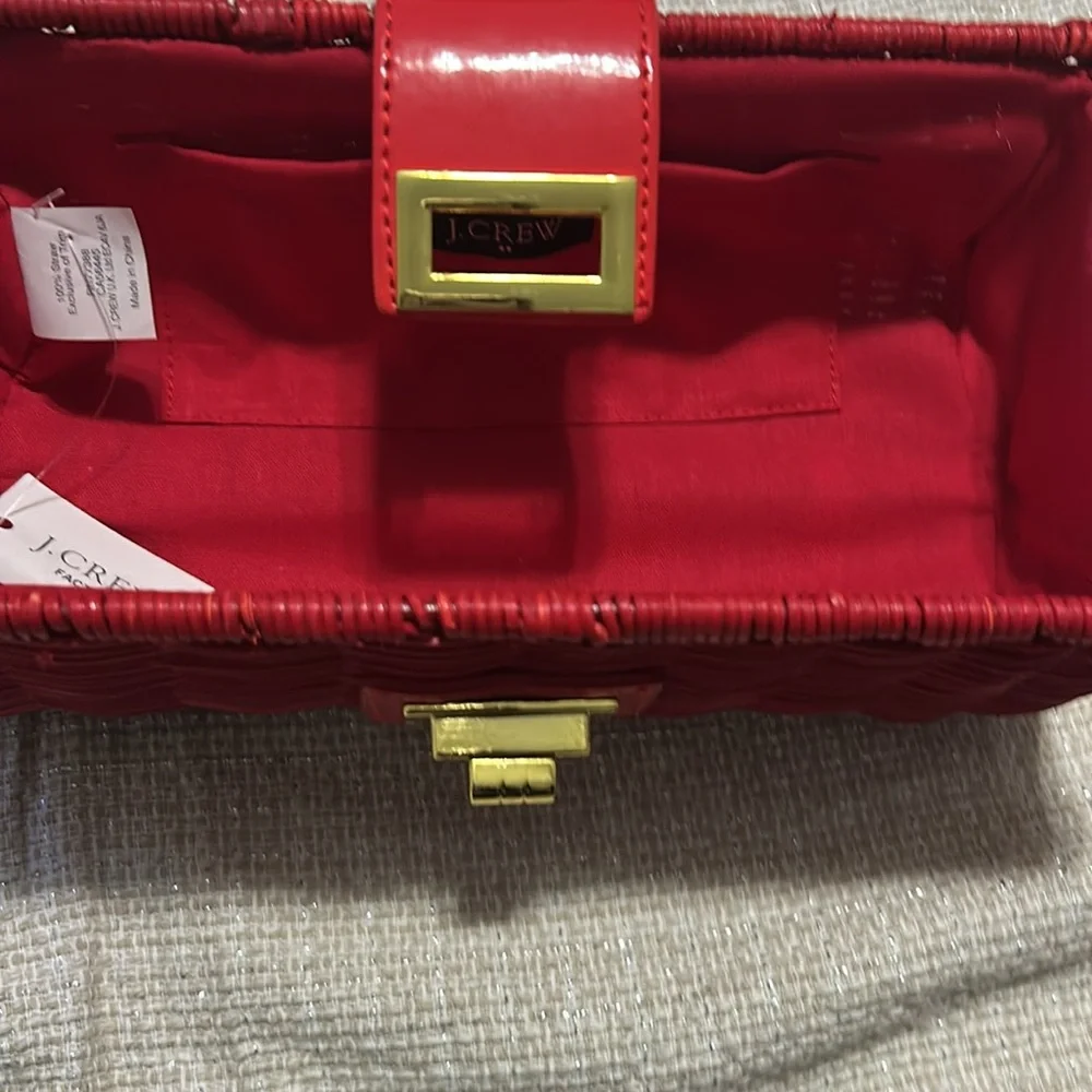 J.Crew red clutch bag - Picture 3 of 7